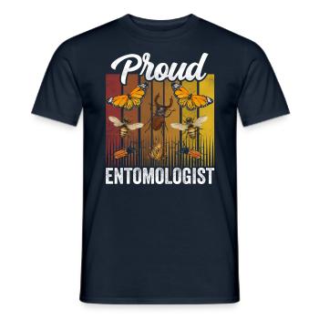 Stolzer Entomologe Entomologie Insekten Beruf - Männer T-Shirt - Navy - Vorne - AI Model Male 178 light (178cm)