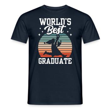 Festival des meilleurs diplômés au monde - T-shirt homme - marine - Devant - AI Model Male 178 light (178cm)