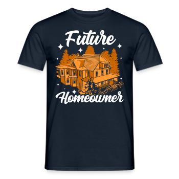 Zukünftiger Hauseigentümer Hausherr Hausbesitzer - Männer T-Shirt - Navy - Vorne - AI Model Male 178 light (178cm)