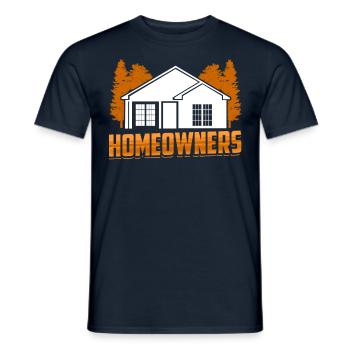 Hauseigentümer Haus Hausbesitzer Hausherr - Männer T-Shirt - Navy - Vorne - AI Model Male 178 light (178cm)