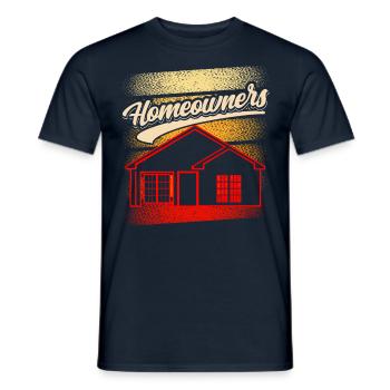 Hauseigentümer Hausbesitzer Haus Hausherr - Männer T-Shirt - Navy - Vorne - AI Model Male 178 light (178cm)