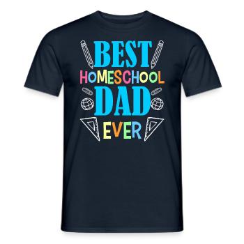 Bester Homeschooling Papa Aller Zeiten Vater - Männer T-Shirt - Navy - Vorne - AI Model Male 178 light (178cm)