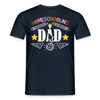 Homeschooling Papa Fête des pères Homeschool Père - T-shirt homme - marine - Devant - AI Model Male 178 light (178cm)
