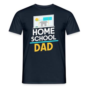 Homeschooling Papa Fête des pères Homeschool Père - T-shirt homme - marine - Devant - AI Model Male 178 light (178cm)