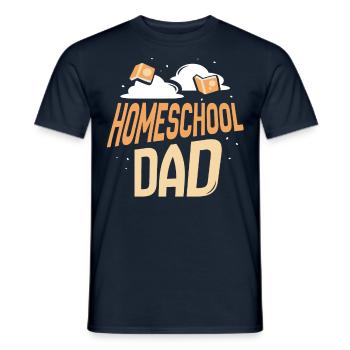 Homeschooling Papa Fête des pères Père Homeschool - T-shirt homme - marine - Devant - AI Model Male 178 light (178cm)