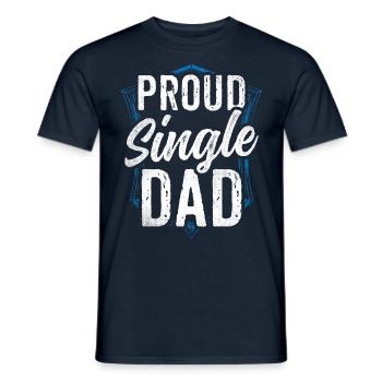 Fier parent seul parent seul parent seul parent - T-shirt homme - marine - Devant - AI Model Male 178 light (178cm)