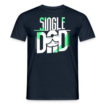 Alleinerziehender Vater Alleinerziehend Papa Papi - Männer T-Shirt - Navy - Vorne - AI Model Male 178 light (178cm)
