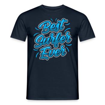 Meilleur surfeur de tous les temps Surfing Surfing - T-shirt homme - marine - Devant - AI Model Male 178 light (178cm)