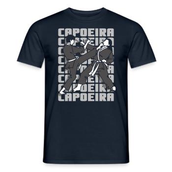 Capoeira Brésil Arts Martiaux Entraînement Hobby - T-shirt homme - marine - Devant - AI Model Male 178 light (178cm)