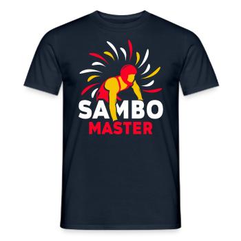 Sambo Master Martial Arts Martial Arts Training - Men's T-Shirt - navy - Front - AI Model Male 178 light (178cm)
