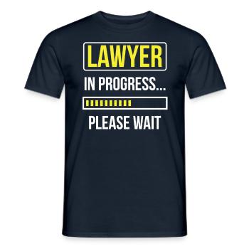 Jurist In Arbeit Bitte Warten Anwalt Jura - Männer T-Shirt - Navy - Vorne - AI Model Male 178 light (178cm)