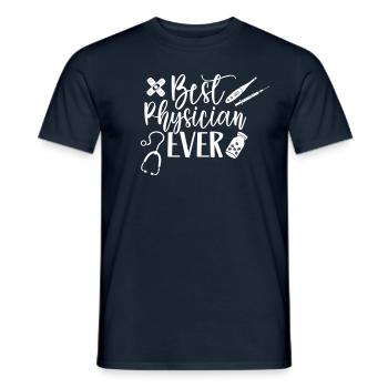 Der Beste Arzt Aller Zeiten Beruf Mediziner Doktor - Männer T-Shirt - Navy - Vorne - AI Model Male 178 light (178cm)