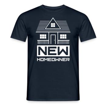 Maison de propriétaire propriétaire neuf - T-shirt homme - marine - Devant - AI Model Male 178 light (178cm)