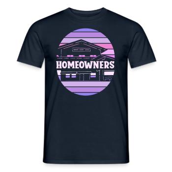 Hauseigentümer Hausbesitzer Hausherr Haus - Männer T-Shirt - Navy - Vorne - AI Model Male 178 light (178cm)