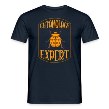 Expert in Entomology Insects Profession Entomologist - Men's T-Shirt - navy - Front - AI Model Male 178 light (178cm)