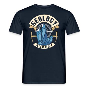Geology Expert Geology Student Geologist Profession - Men's T-Shirt - navy - Front - AI Model Male 178 light (178cm)