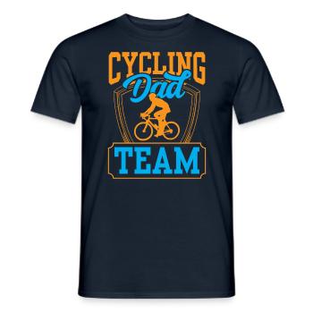 Radfahren Papa Team Vater Vater Tag Papi Sprüche - Männer T-Shirt - Navy - Vorne - AI Model Male 178 light (178cm)