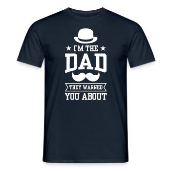 Je suis le Père dont ils vous ont mis en garde - T-shirt homme - marine - Devant - AI Model Male 178 light (178cm)