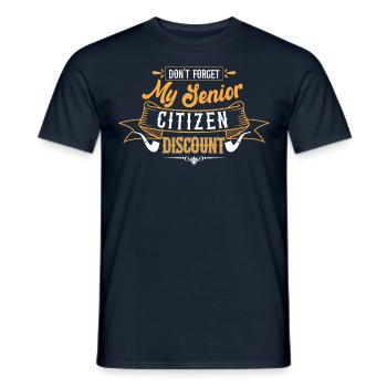 Vergesse Nicht Meine Seniorenermäßigung Papi Papa - Männer T-Shirt - Navy - Vorne - AI Model Male 178 light (178cm)