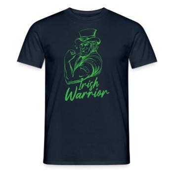 Guerrier irlandais Gaélique Irlandais Irlandais Irlande - T-shirt homme - marine - Devant - AI Model Male 178 light (178cm)