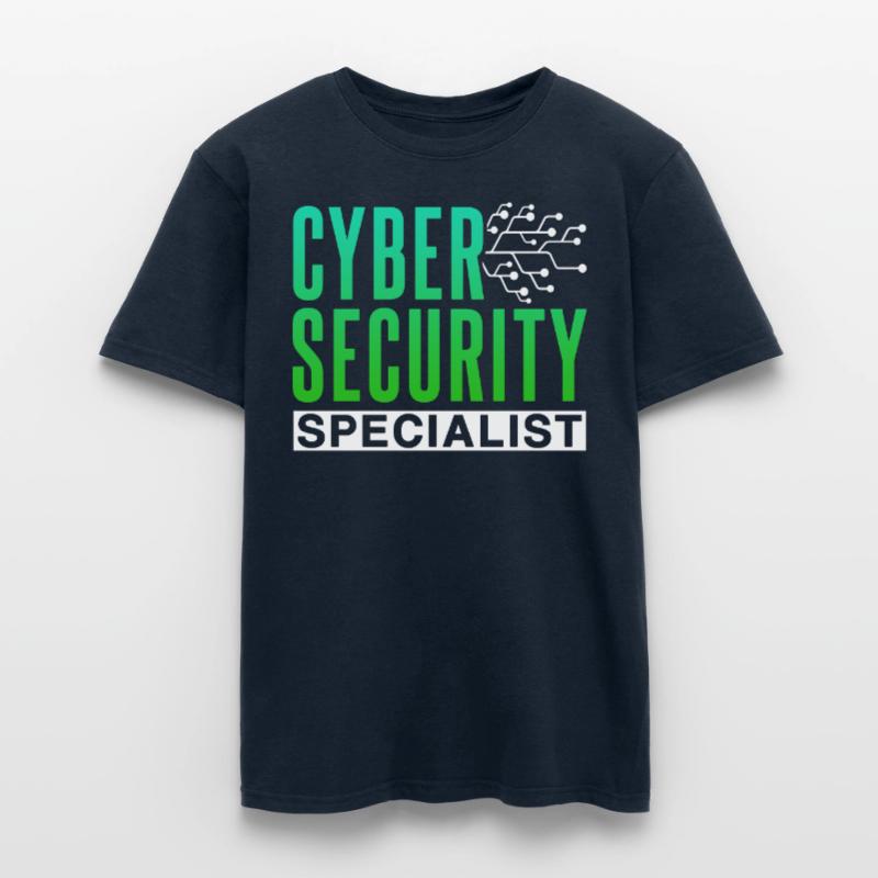 Cybersecurity Specialist Hack Hacker IT Security Men’s T-shirt