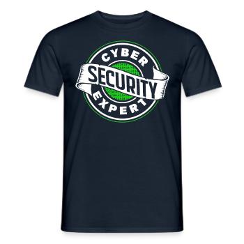 Cybersecurity Experte Hacker IT Sicherheit Hack - Männer T-Shirt - Navy - Vorne - AI Model Male 178 light (178cm)