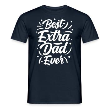 The Best Surrogate Father of All Time Stepfather - Men's T-Shirt - navy - Front - AI Model Male 178 light (178cm)