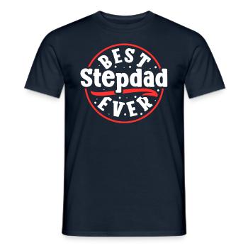 Bester Stiefvater Aller Zeiten Stiefpapa Stepdad - Männer T-Shirt - Navy - Vorne - AI Model Male 178 light (178cm)