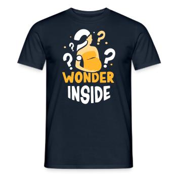 Miracle Inside Sweet Pregnant Baby Inside - Men's T-Shirt - navy - Front - AI Model Male 178 light (178cm)