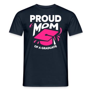 Fière mère d’un diplômé diplômé - T-shirt homme - marine - Devant - AI Model Male 178 light (178cm)