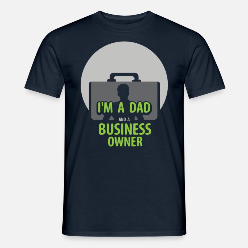 Ich Bin Ein Vater Und Ein Geschäftsinhaber CEO - Männer T-Shirt - Navy