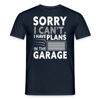 Je ne peux pas avoir de plans dans le passe-temps du garage - T-shirt homme - marine - Devant - AI Model Male 178 light (178cm)