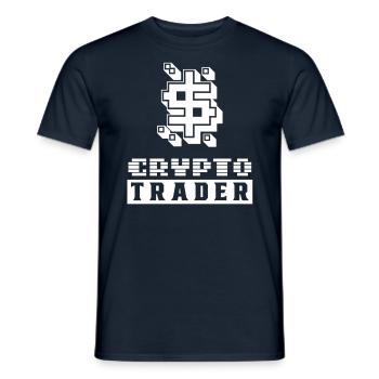 Crypto Traders Trading Trade Crypto Trader - Men's T-Shirt - navy - Front - AI Model Male 178 light (178cm)