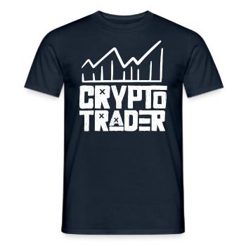 Crypto Traders Trade Crypto Trading Traders - Men's T-Shirt - navy - Front - AI Model Male 178 light (178cm)
