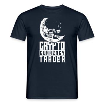 Cryptocurrency Trader Trader Crypto Crypto - Men's T-Shirt - navy - Front - AI Model Male 178 light (178cm)