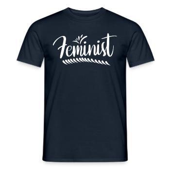 Feminist Feminist Feminist Feminism - Men's T-Shirt - navy - Front - AI Model Male 178 light (178cm)