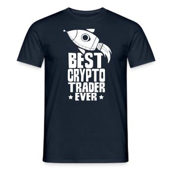 Meilleur crypto trader de tous les temps Trader Crypto - T-shirt homme - marine - Devant - AI Model Male 178 light (178cm)