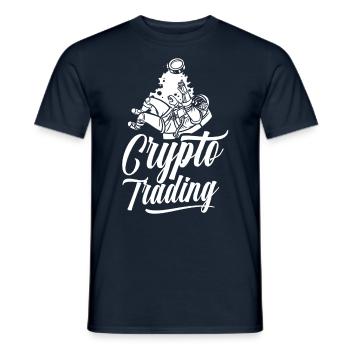 Krypto Handel Crypto Trader Traden Trading - Männer T-Shirt - Navy - Vorne - AI Model Male 178 light (178cm)
