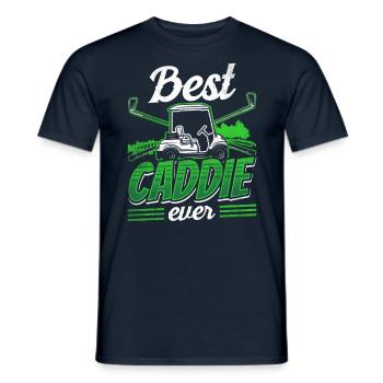 Best Golf Caddie Ever Golfer Golfer Golfing - Men's T-Shirt - navy - Front - AI Model Male 178 light (178cm)