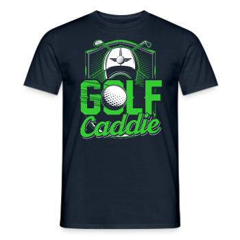 Golf Caddie Profession Golfing Golfer - Men's T-Shirt - navy - Front - AI Model Male 178 light (178cm)