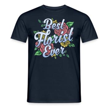 Bester Florist Aller Zeiten Blume Blumenladen - Männer T-Shirt - Navy - Vorne - AI Model Male 178 light (178cm)