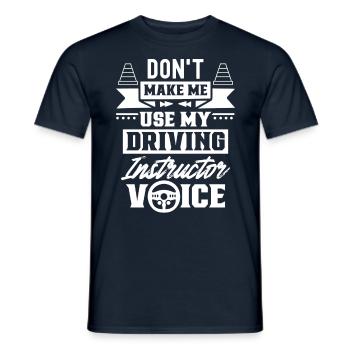 Mon instructeur de conduite Voice Driving Instructor Voice Profession - T-shirt homme - marine - Devant - AI Model Male 178 light (178cm)