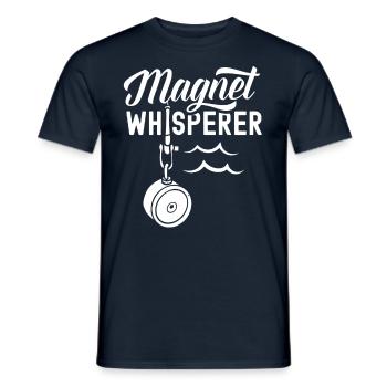 Magnetflüsterer Magnetfischen Magnetfischer - Männer T-Shirt - Navy - Vorne - AI Model Male 178 light (178cm)
