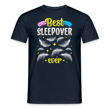 Beste Übernachtung Aller Zeiten Party Übernachten - Männer T-Shirt - Navy - Vorne - AI Model Male 178 light (178cm)