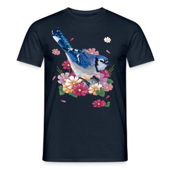 Blue Chara - Men's T-Shirt - navy - Front - AI Model Male 178 light (178cm)