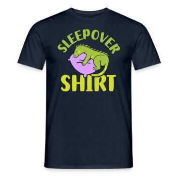 Chemise de nuit NuitÉe Fête - T-shirt homme - marine - Devant - AI Model Male 178 light (178cm)