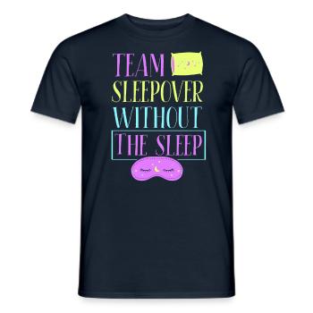 Soirée pyjama d’équipe sans fête mignonne Nuitée - T-shirt homme - marine - Devant - AI Model Male 178 light (178cm)