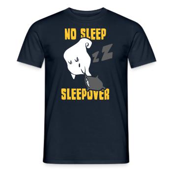 No Sleep Overnight Party Overnight Stay Sweet - Men's T-Shirt - navy - Front - AI Model Male 178 light (178cm)
