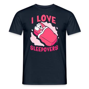 J’adore les nuitées douces séjour de fête - T-shirt homme - marine - Devant - AI Model Male 178 light (178cm)