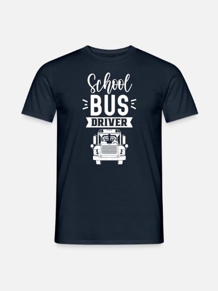 Schulbusfahrer Schulbus Busfahren Reisebus - Männer T-Shirt - Navy